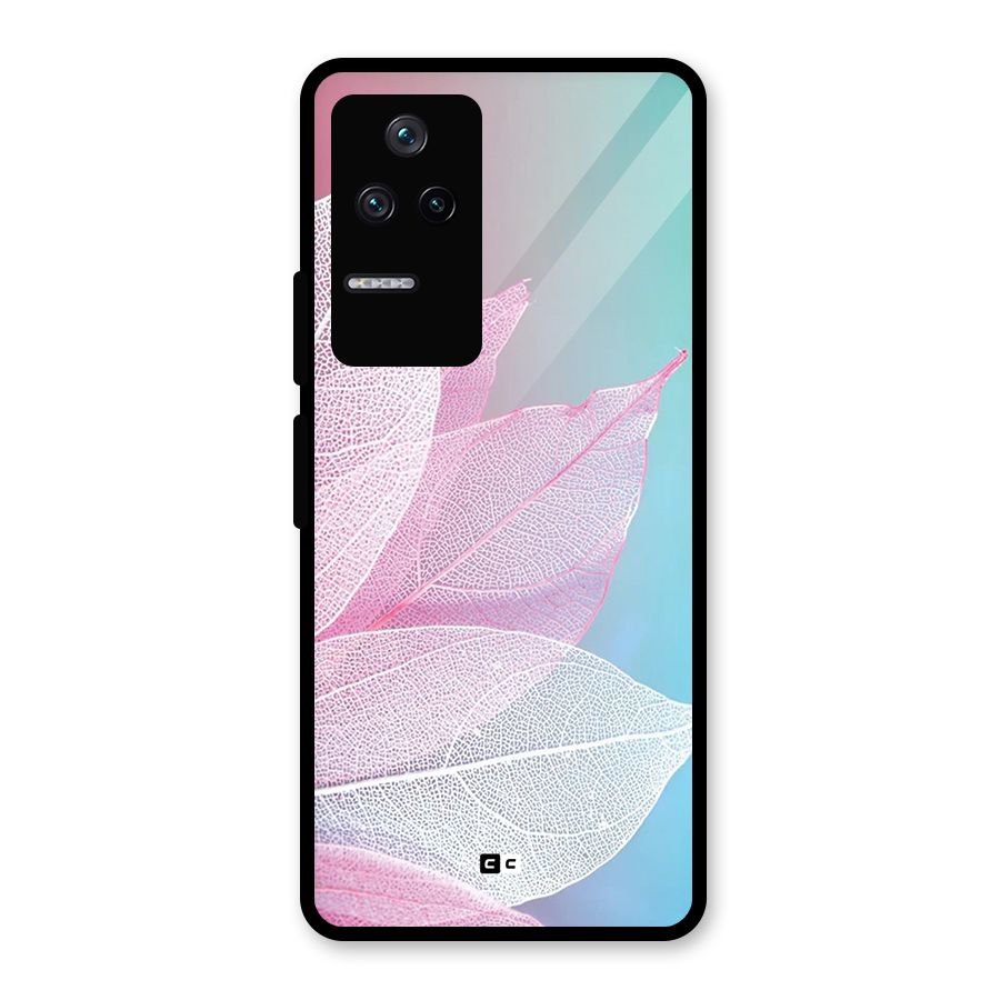 Beautiful Petals Vibes Glass Back Case for Poco F4 5G
