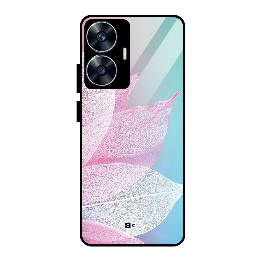 Beautiful Petals Vibes Glass Back Case for Realme Narzo N55