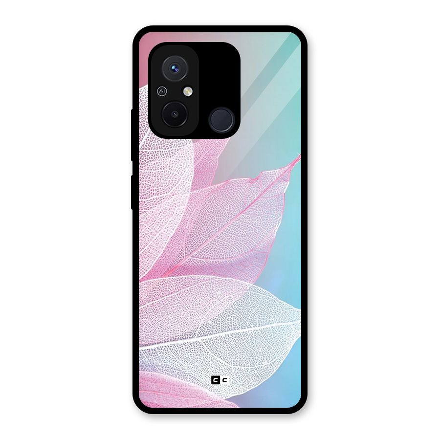 Beautiful Petals Vibes Glass Back Case for Redmi 12C