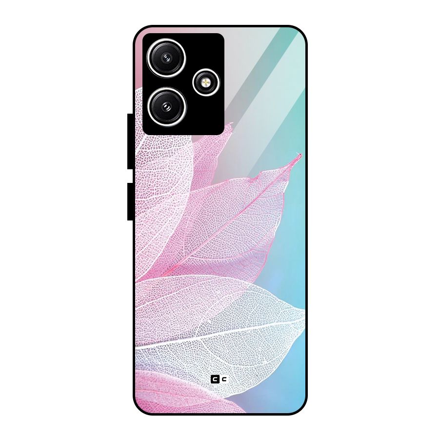 Beautiful Petals Vibes Glass Back Case for Redmi 12 5G