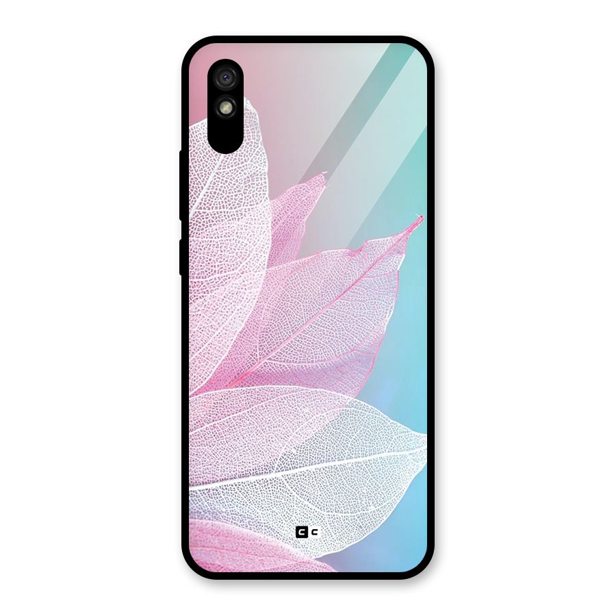 Beautiful Petals Vibes Glass Back Case for Redmi 9A