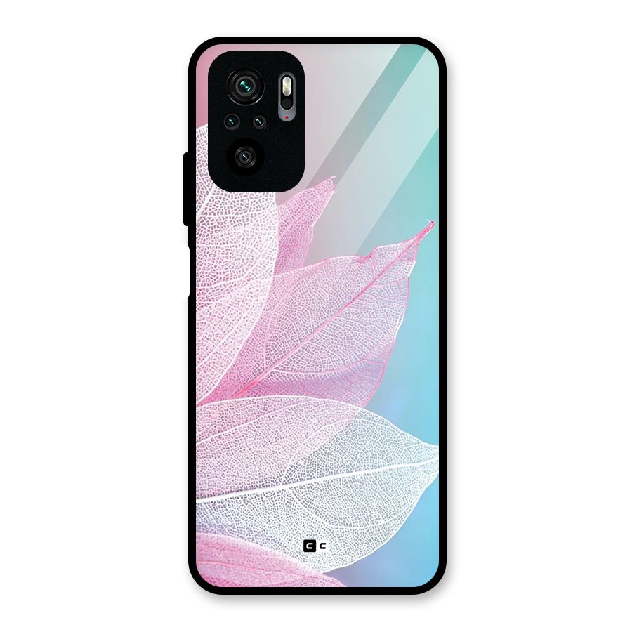 Beautiful Petals Vibes Glass Back Case for Redmi Note 11 SE