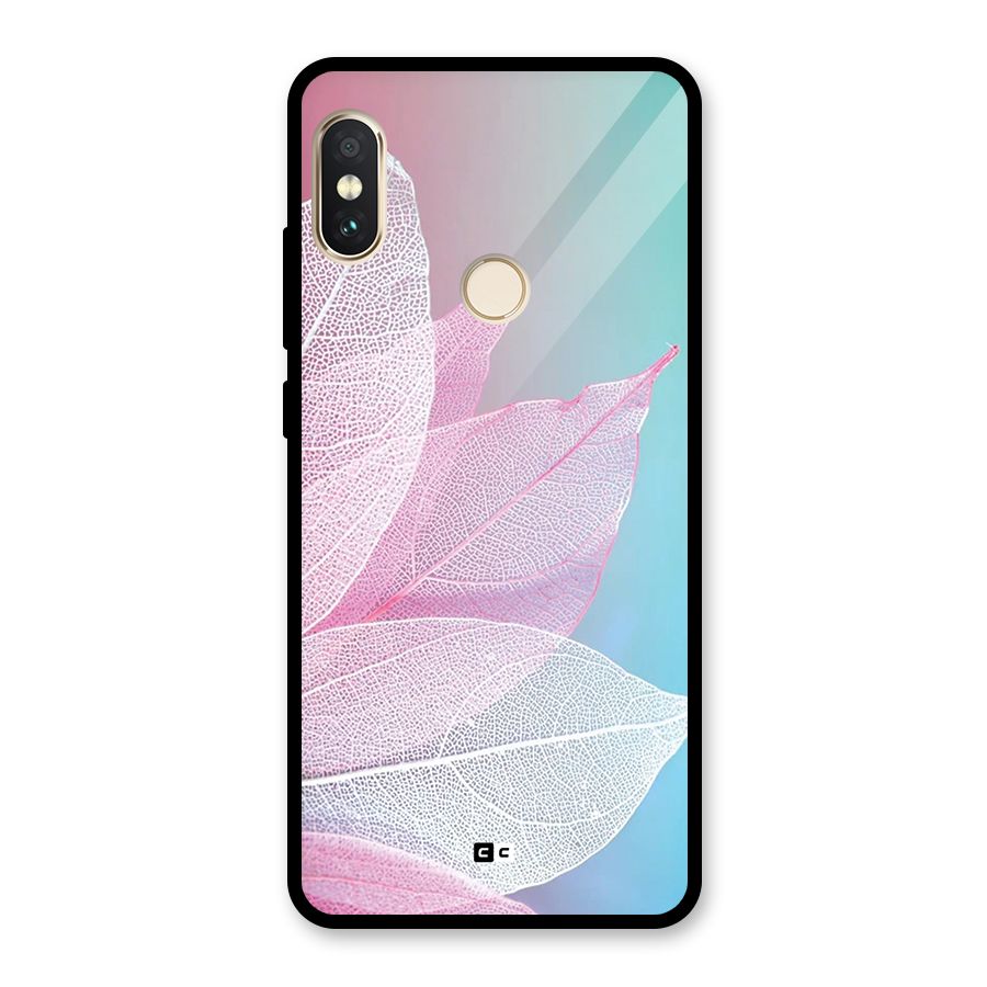 Beautiful Petals Vibes Glass Back Case for Redmi Note 5 Pro