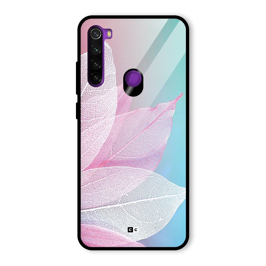 Beautiful Petals Vibes Glass Back Case for Redmi Note 8