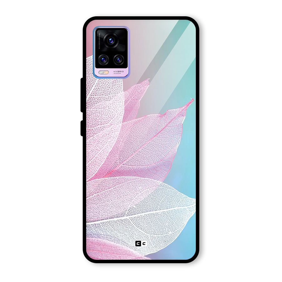 Beautiful Petals Vibes Glass Back Case for Vivo V20 Pro