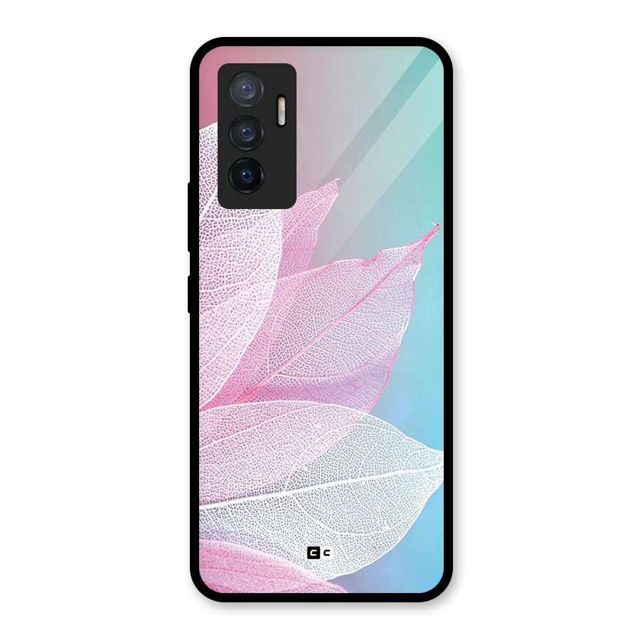 Beautiful Petals Vibes Glass Back Case for Vivo V23e