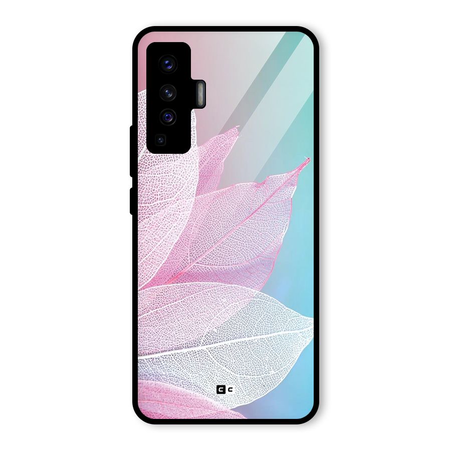 Beautiful Petals Vibes Glass Back Case for Vivo X50