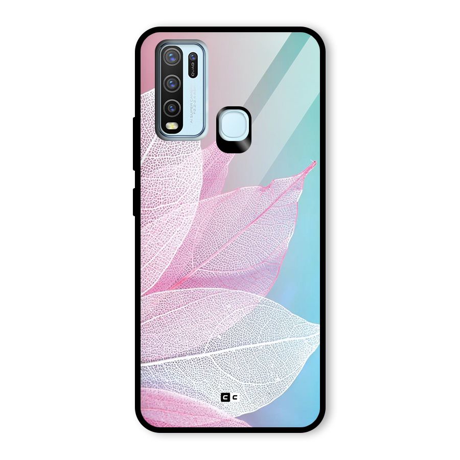Beautiful Petals Vibes Glass Back Case for Vivo Y30