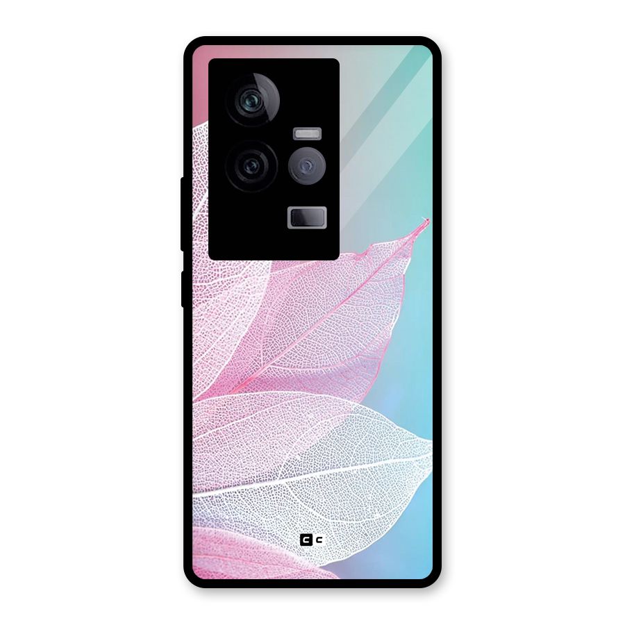 Beautiful Petals Vibes Glass Back Case for Vivo iQOO 11 5G