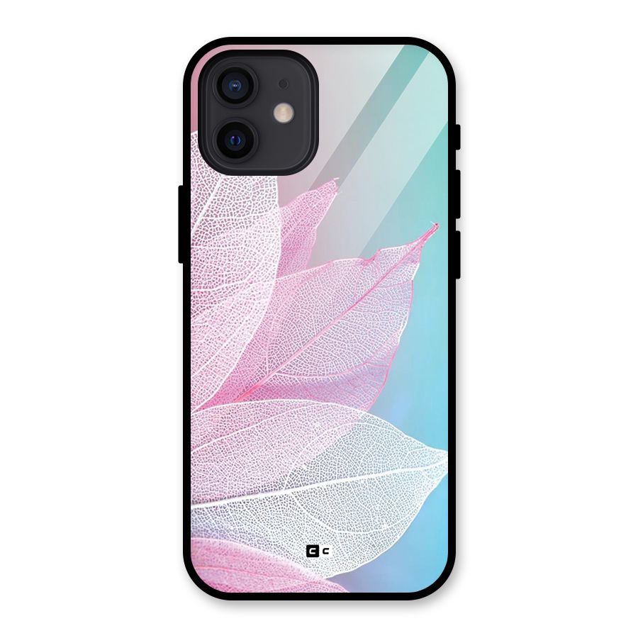 Beautiful Petals Vibes Glass Back Case for iPhone 12