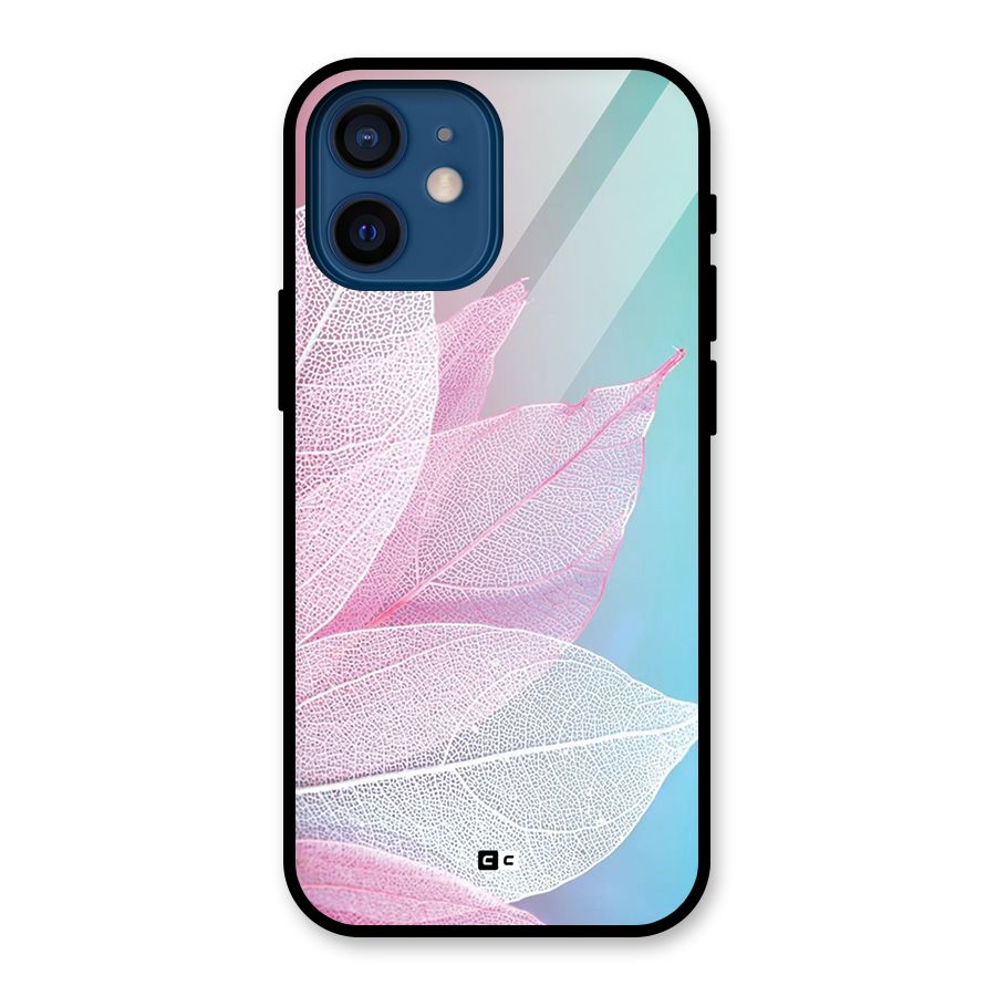 Beautiful Petals Vibes Glass Back Case for iPhone 12 Mini