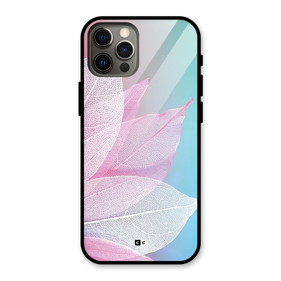 Beautiful Petals Vibes Glass Back Case for iPhone 12 Pro