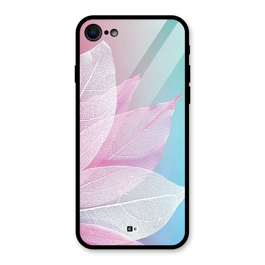 Beautiful Petals Vibes Glass Back Case for iPhone 8