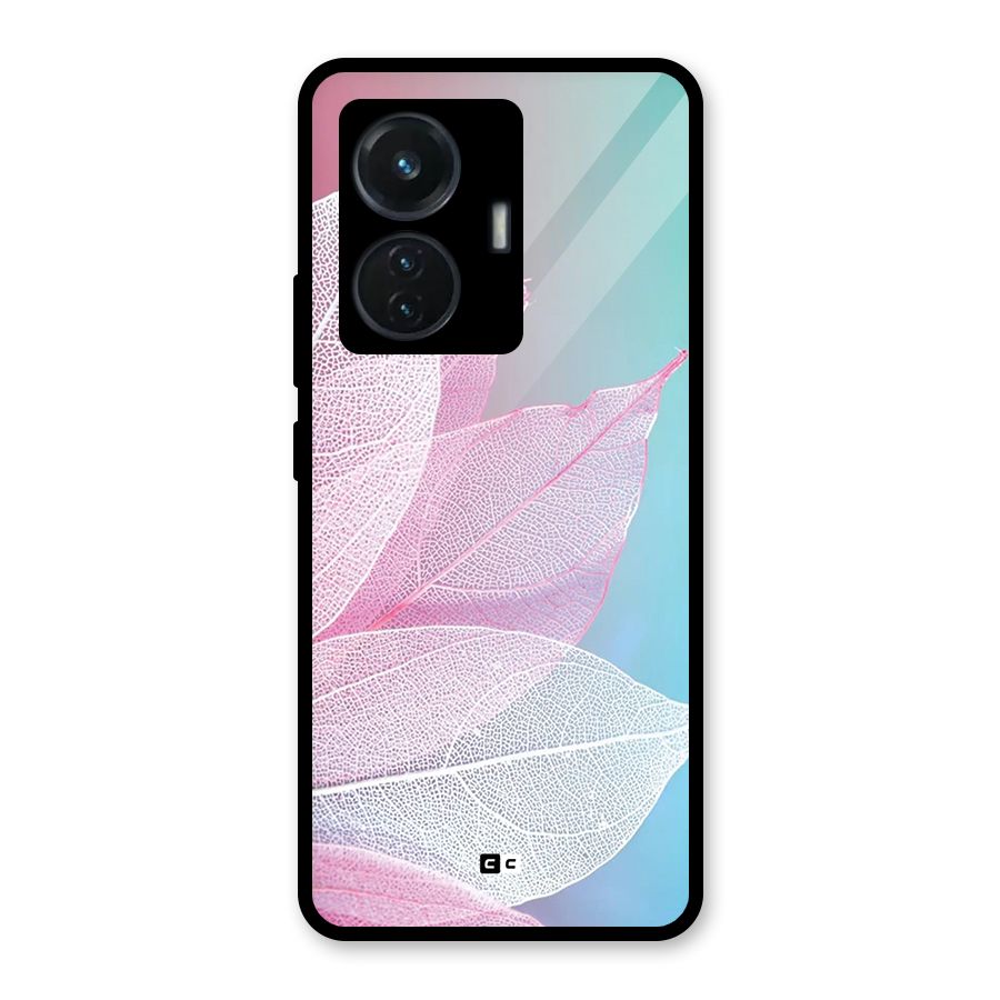 Beautiful Petals Vibes Glass Back Case for iQOO Z6 44W