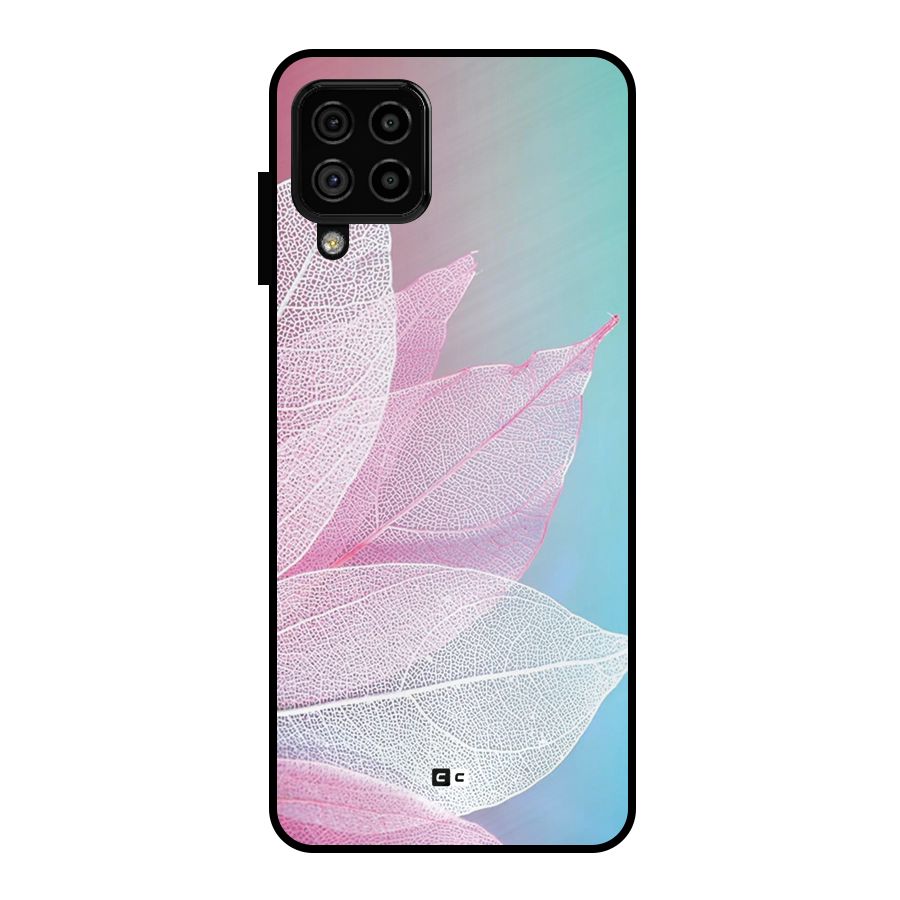 Beautiful Petals Vibes Metal Back Case for Galaxy A22 4G