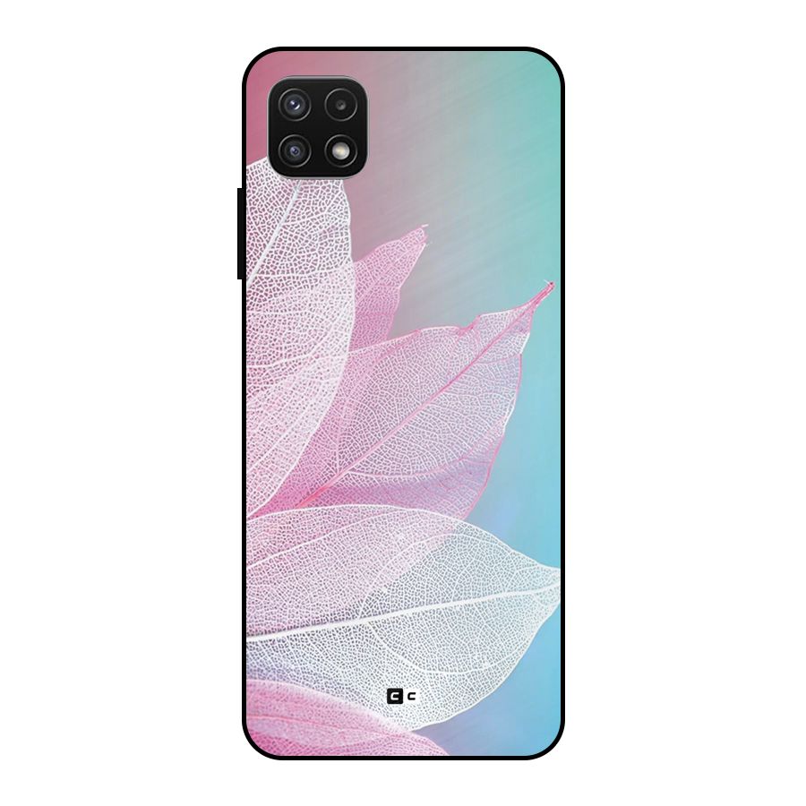 Beautiful Petals Vibes Metal Back Case for Galaxy A22 5G