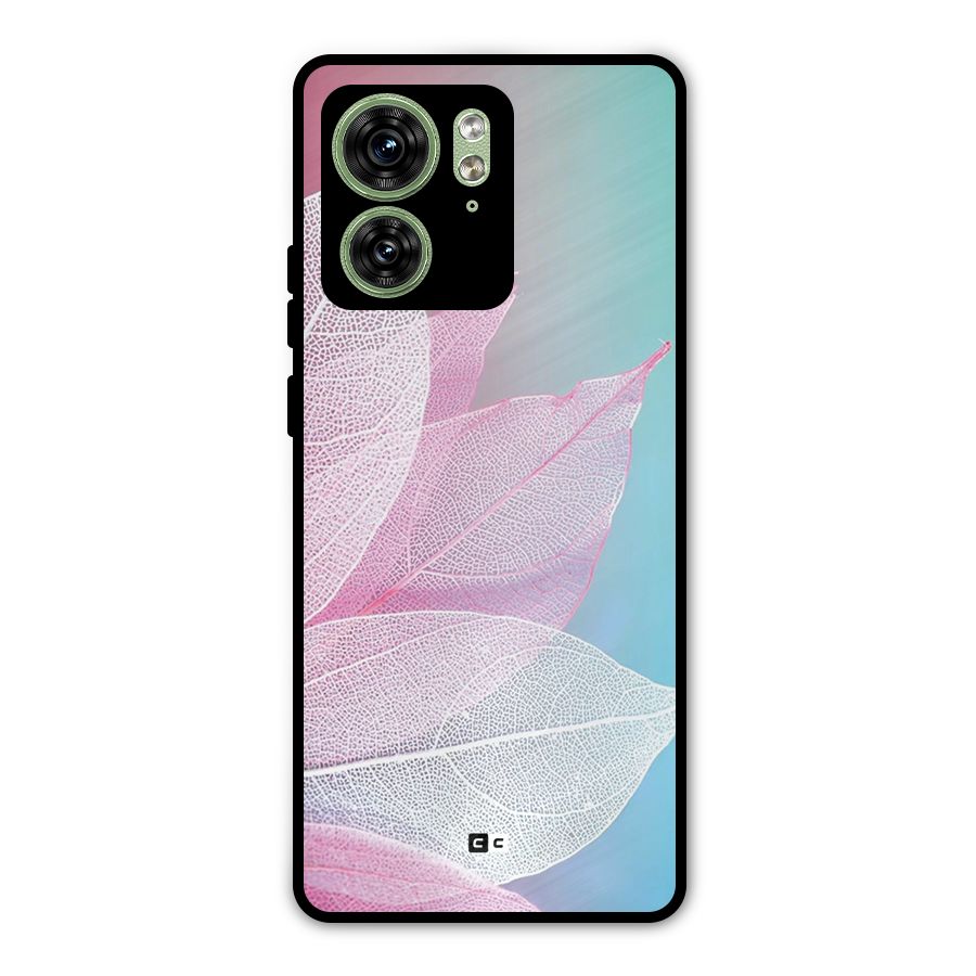 Beautiful Petals Vibes Metal Back Case for Motorola Edge 40 5G