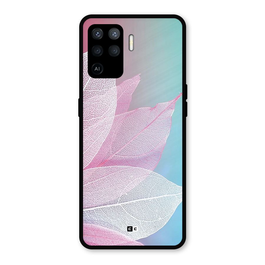 Beautiful Petals Vibes Metal Back Case for Oppo F19 Pro