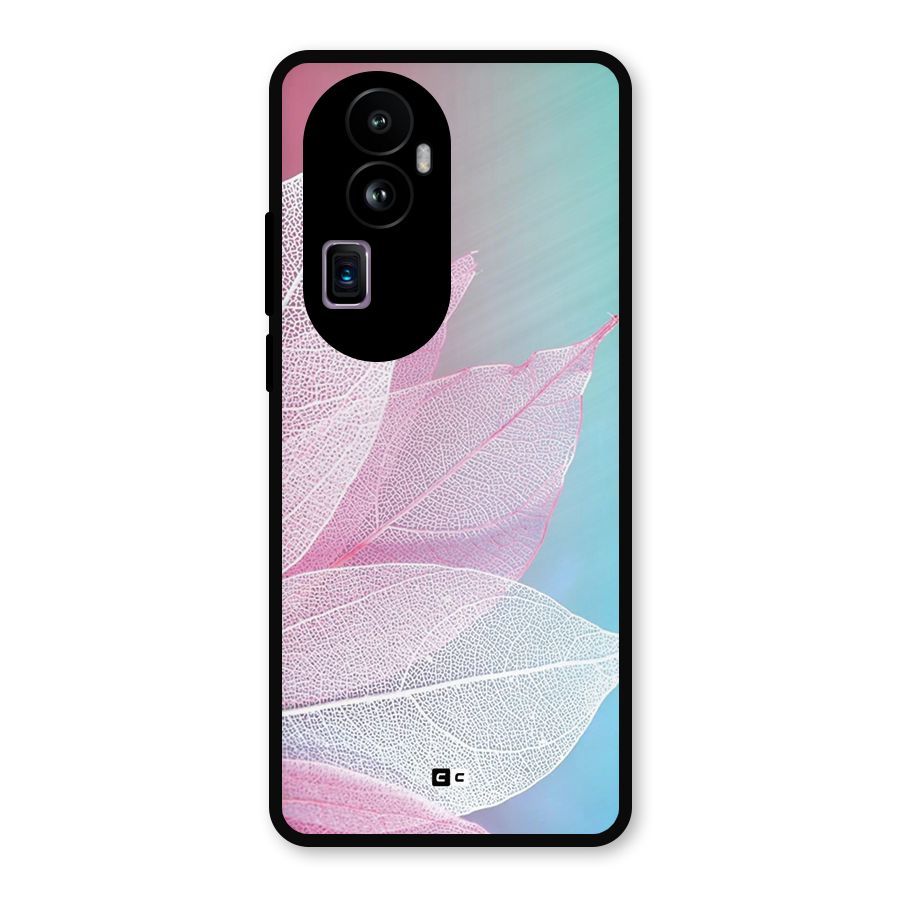 Beautiful Petals Vibes Metal Back Case for Oppo Reno10 Pro Plus