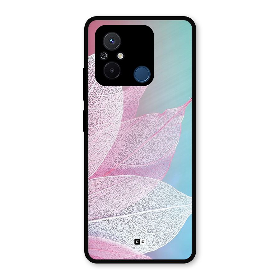 Beautiful Petals Vibes Metal Back Case for Poco C55