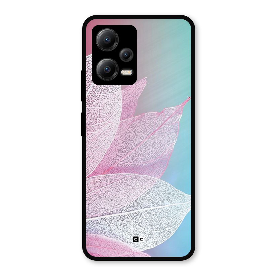 Beautiful Petals Vibes Metal Back Case for Redmi Note 12 5G