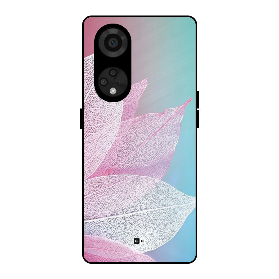 Beautiful Petals Vibes Metal Back Case for Reno8 T 5G