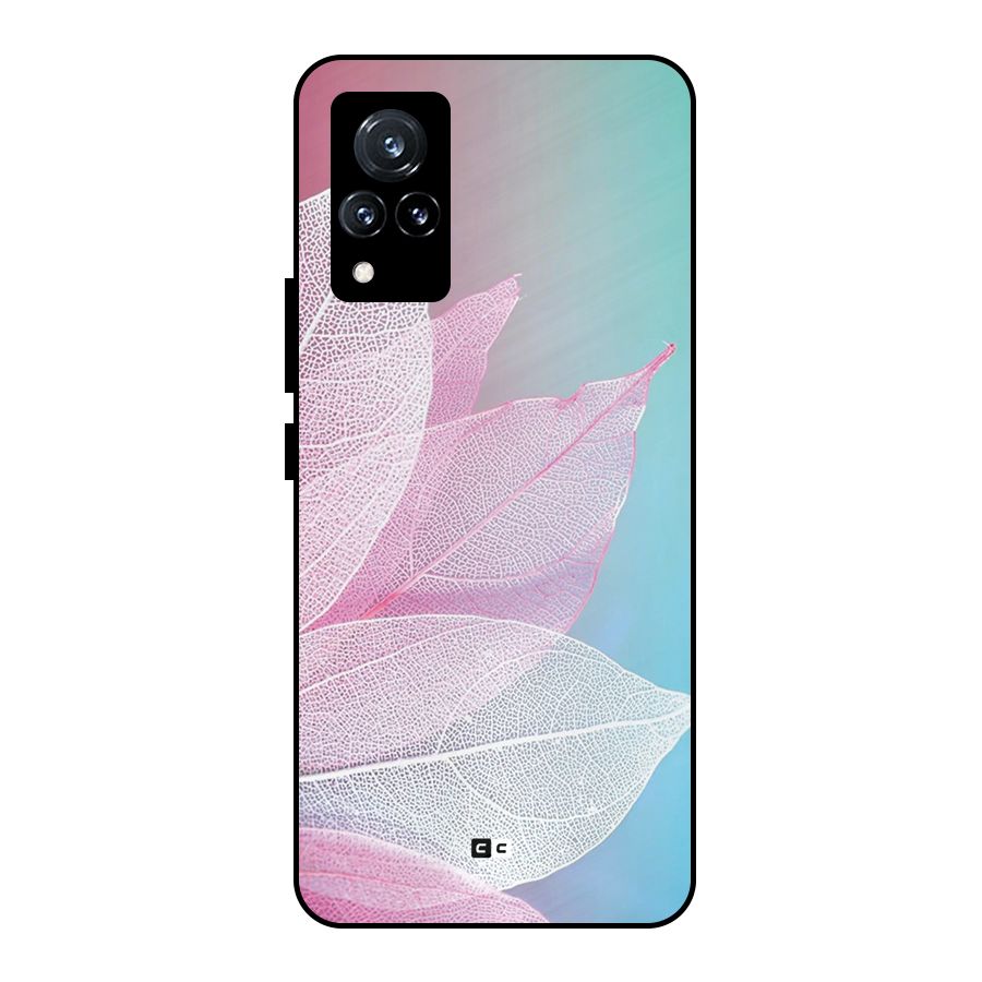 Beautiful Petals Vibes Metal Back Case for Vivo V21 5G