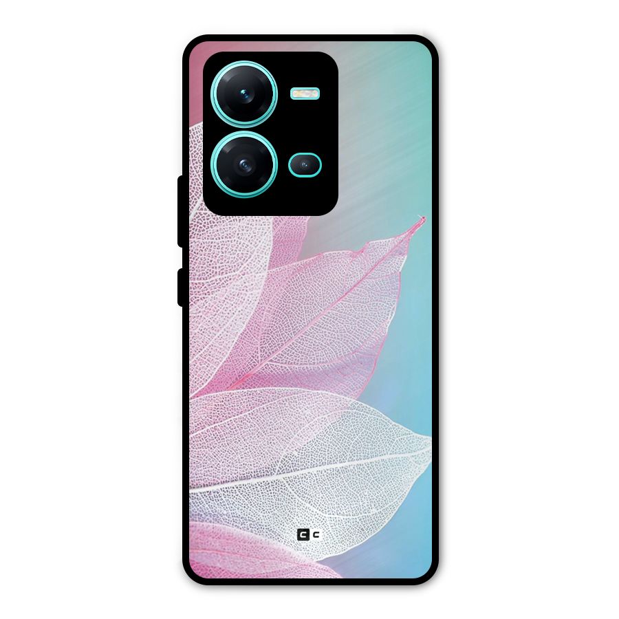 Beautiful Petals Vibes Metal Back Case for Vivo V25