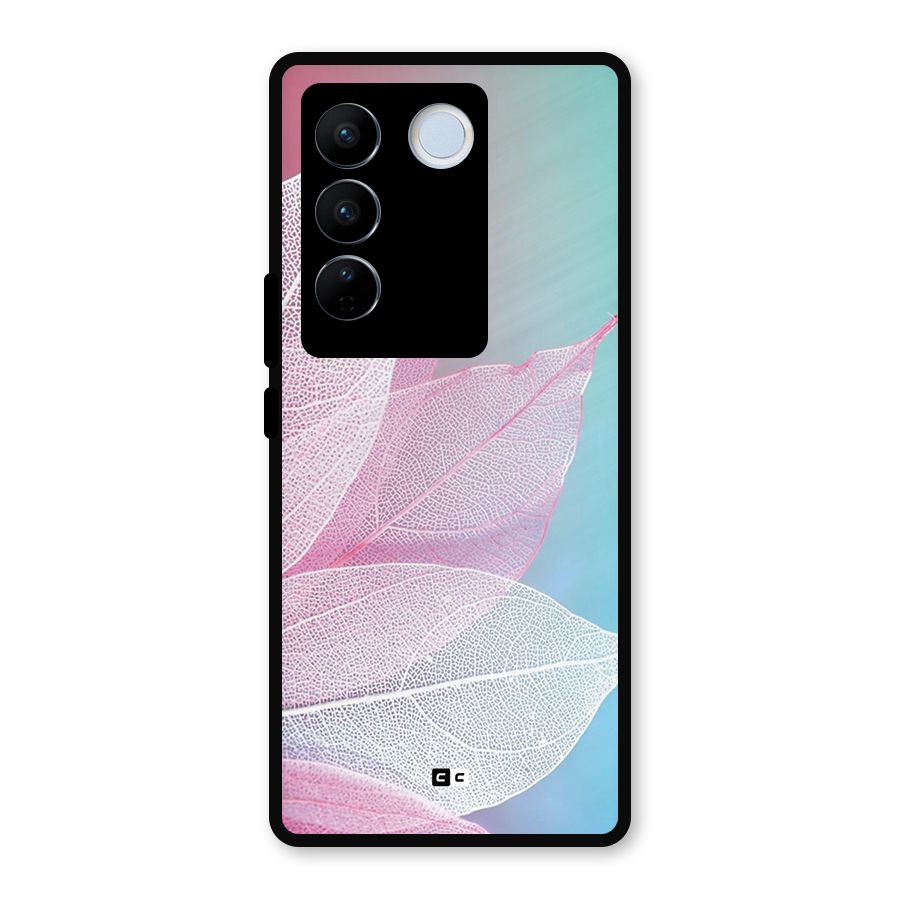 Beautiful Petals Vibes Metal Back Case for Vivo V27