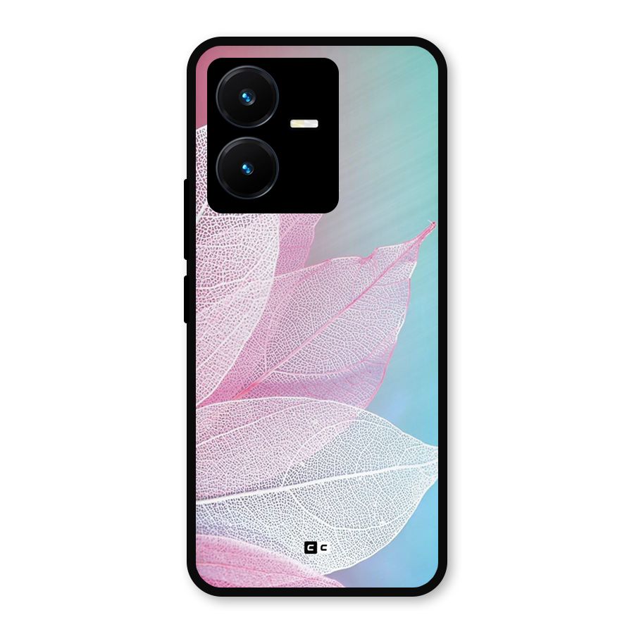 Beautiful Petals Vibes Metal Back Case for Vivo Y22