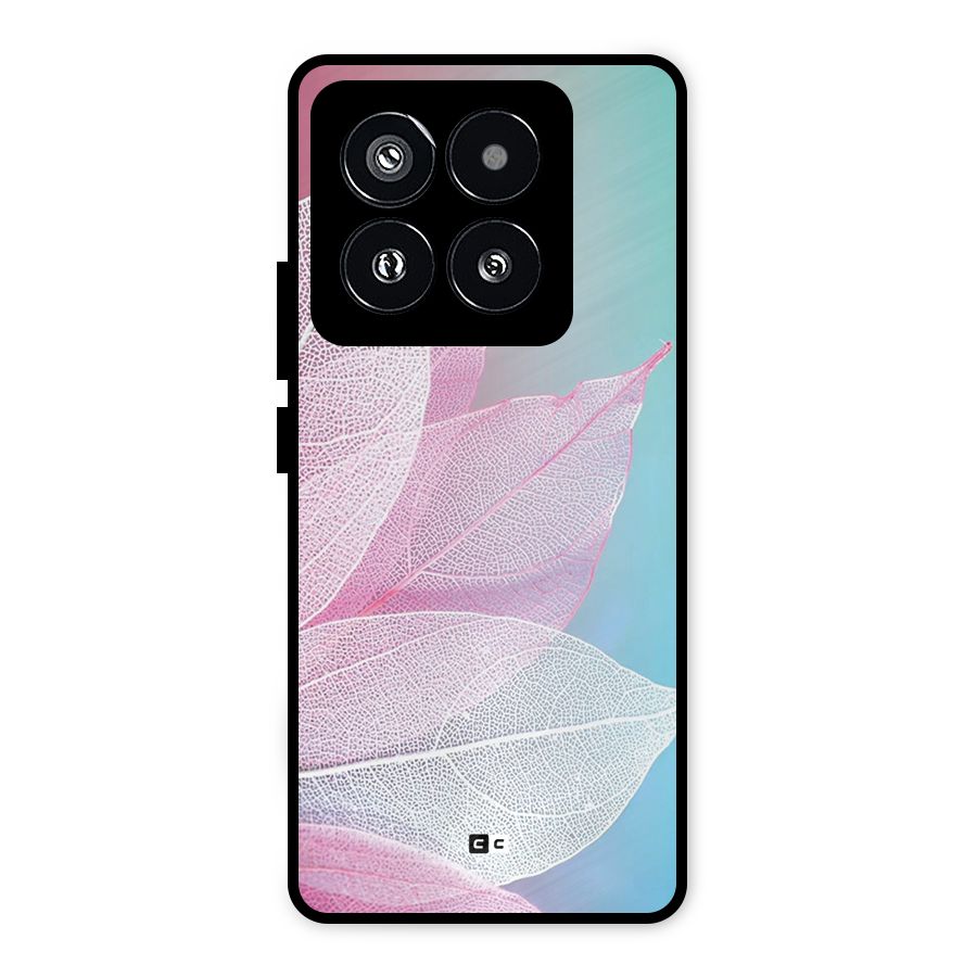 Beautiful Petals Vibes Metal Back Case for Xiaomi 14 Pro