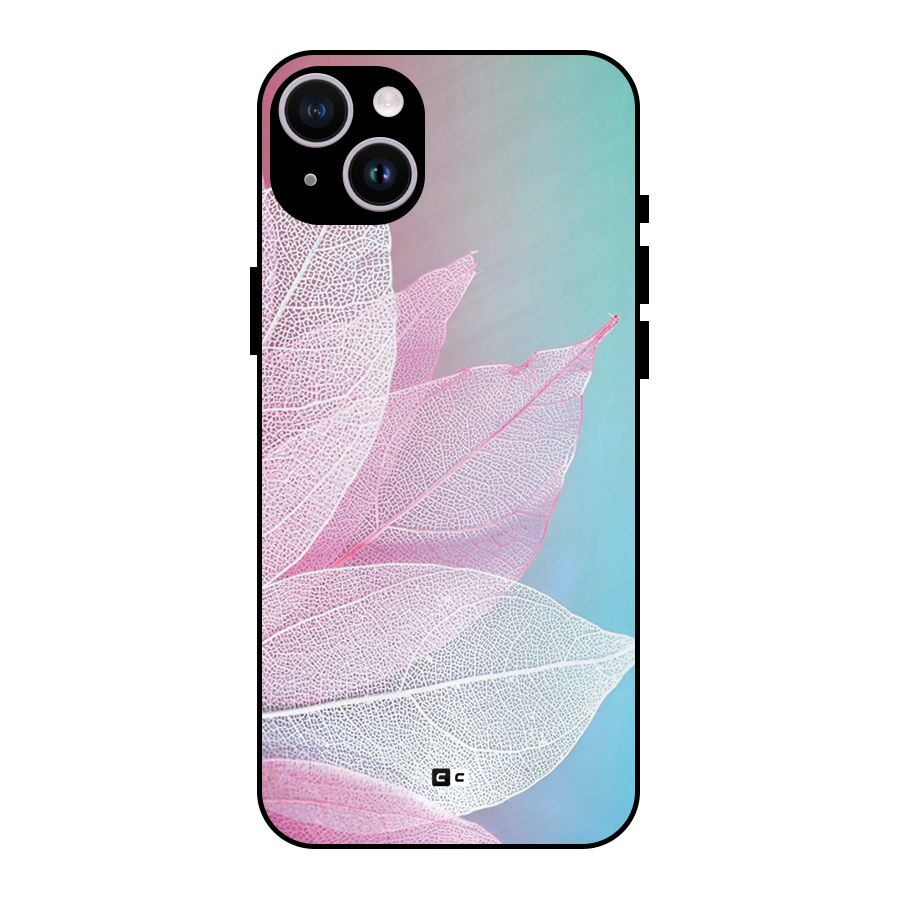 Beautiful Petals Vibes Metal Back Case for iPhone 14 Plus