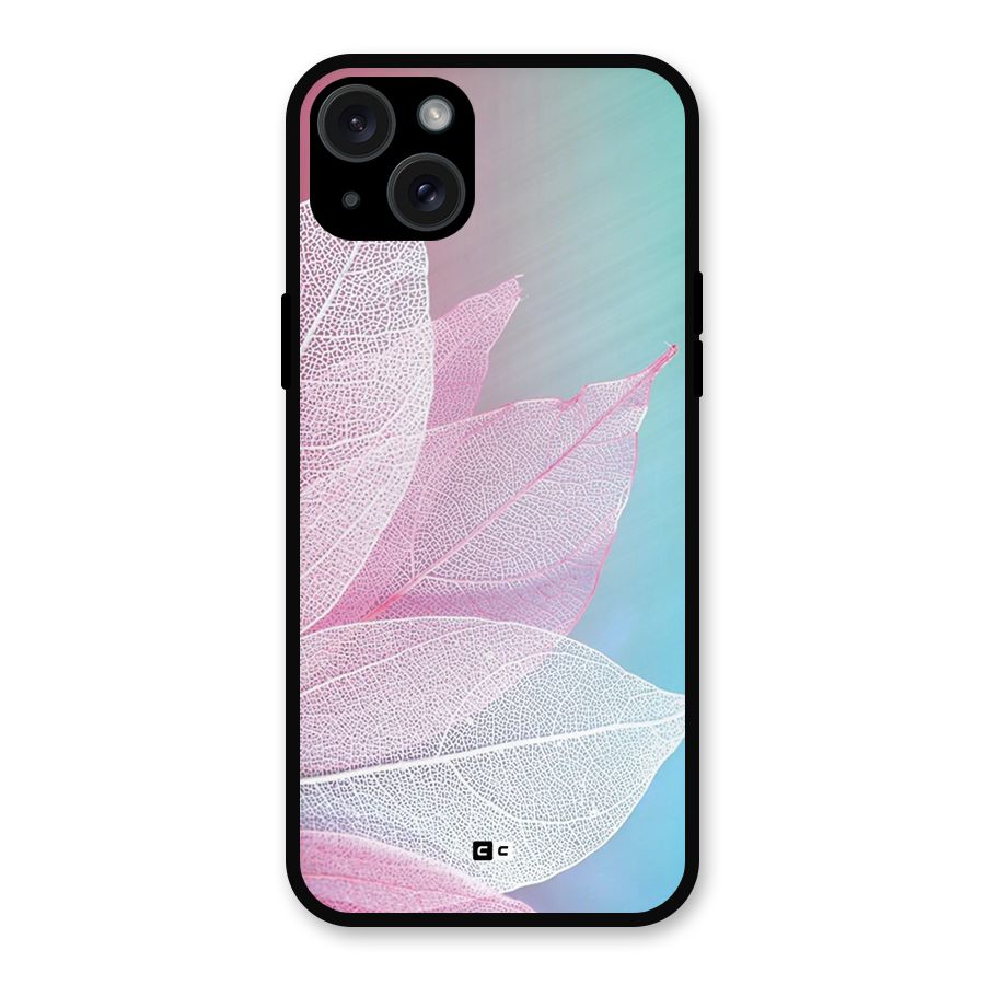 Beautiful Petals Vibes Metal Back Case for iPhone 15 Plus