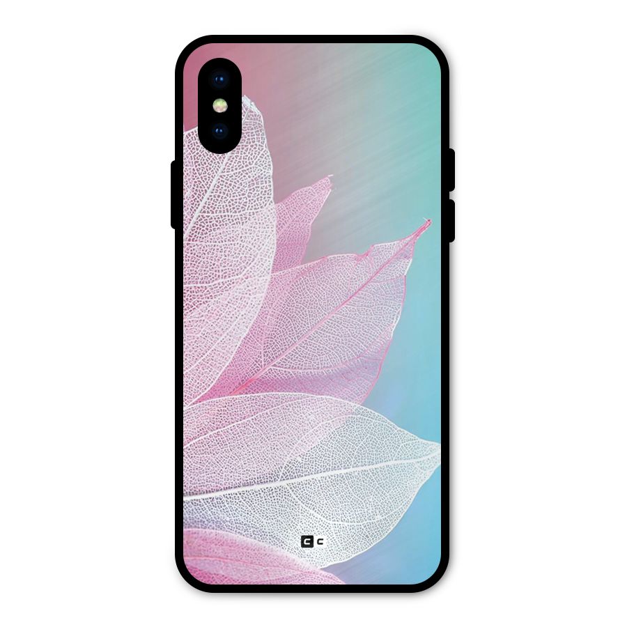 Beautiful Petals Vibes Metal Back Case for iPhone XS