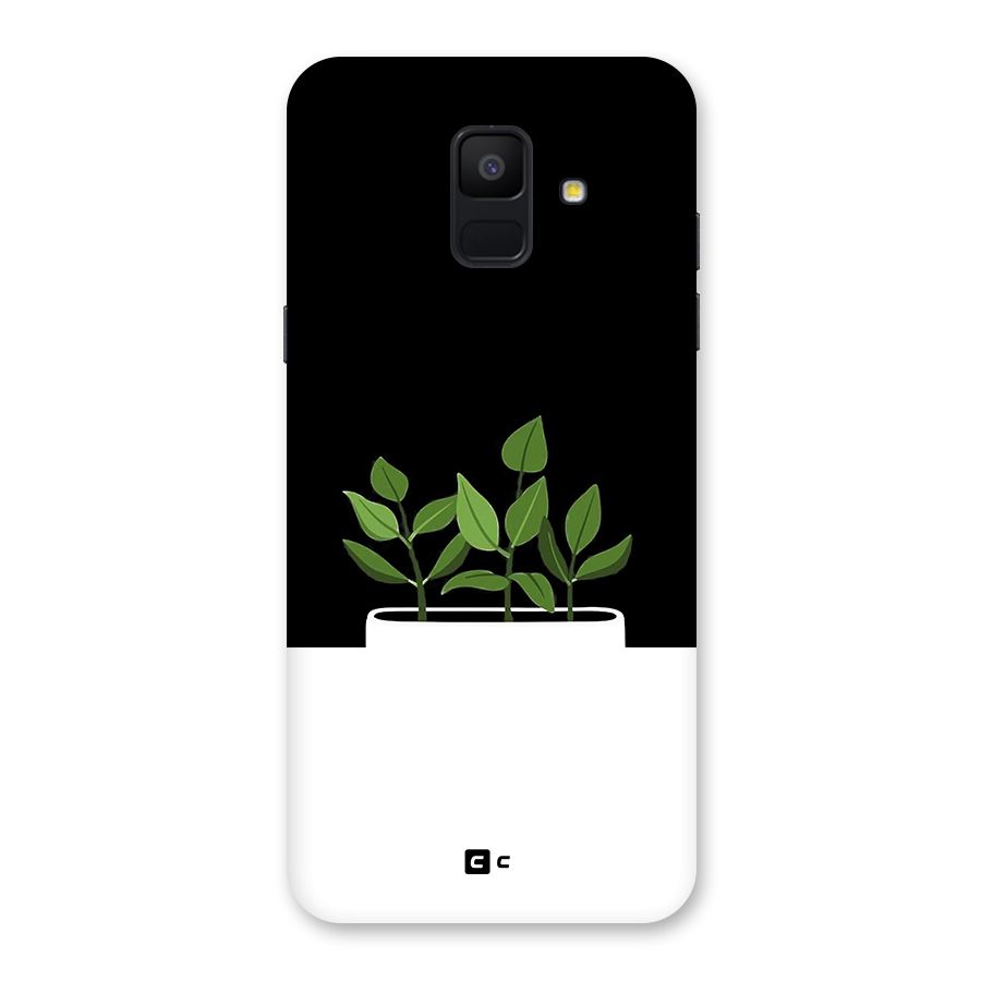 Beautiful Plant Pot Minimalistic Back Case for Galaxy A6 (2018)