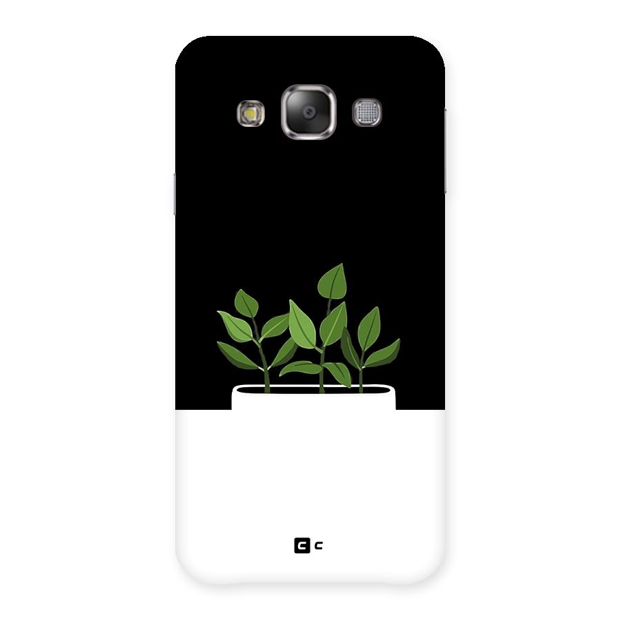 Beautiful Plant Pot Minimalistic Back Case for Galaxy E7