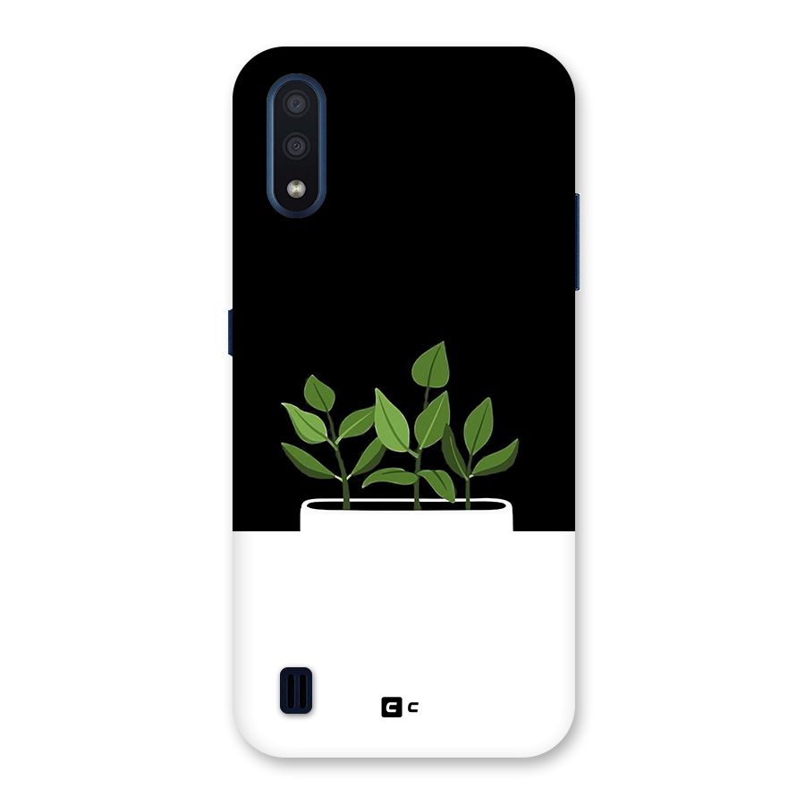 Beautiful Plant Pot Minimalistic Back Case for Galaxy M01