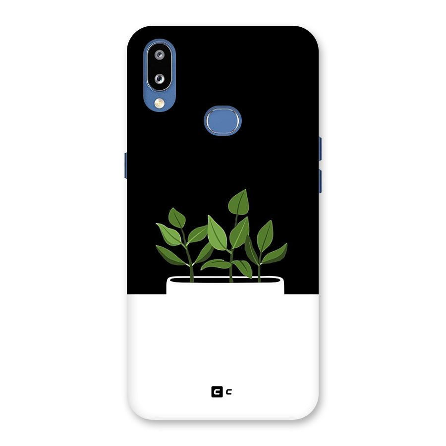 Beautiful Plant Pot Minimalistic Back Case for Galaxy M01s