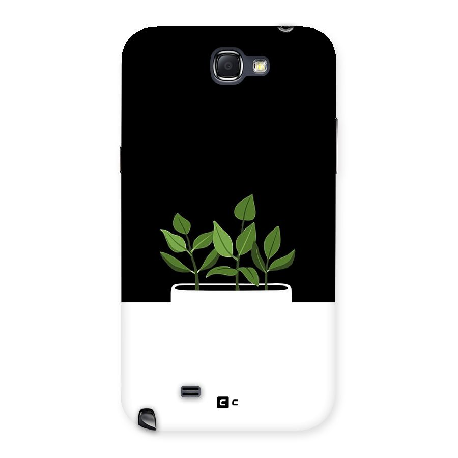 Beautiful Plant Pot Minimalistic Back Case for Galaxy Note 2