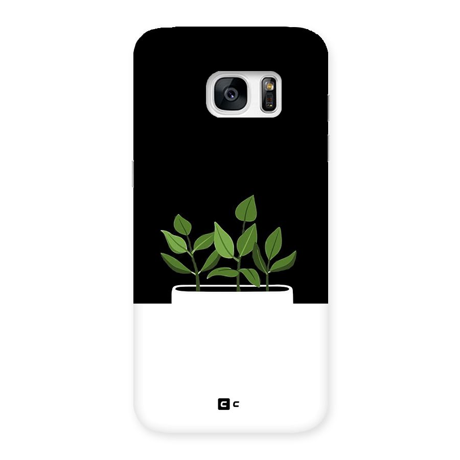 Beautiful Plant Pot Minimalistic Back Case for Galaxy S7 Edge