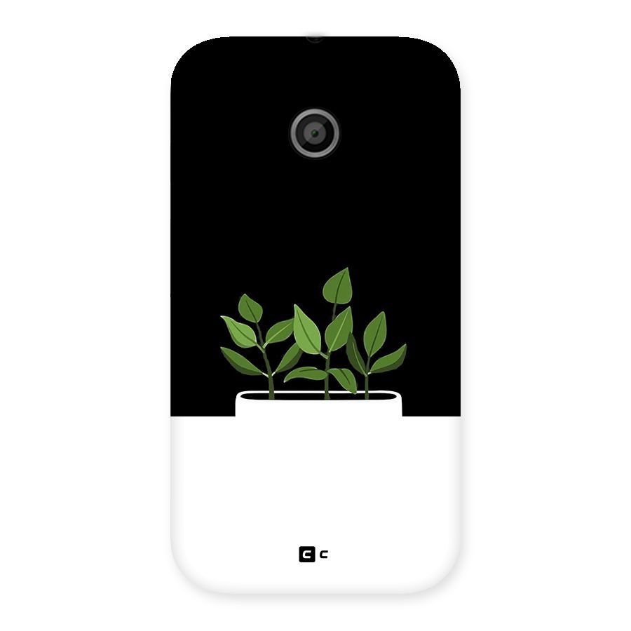 Beautiful Plant Pot Minimalistic Back Case for Moto E