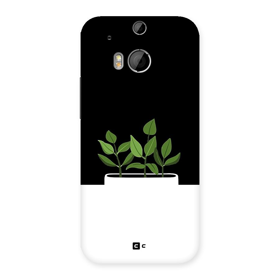 Beautiful Plant Pot Minimalistic Back Case for One M8