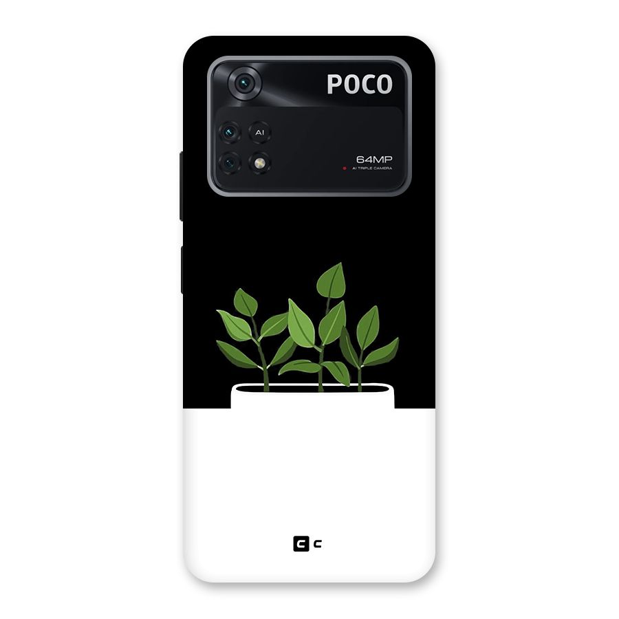 Beautiful Plant Pot Minimalistic Back Case for Poco M4 Pro 4G