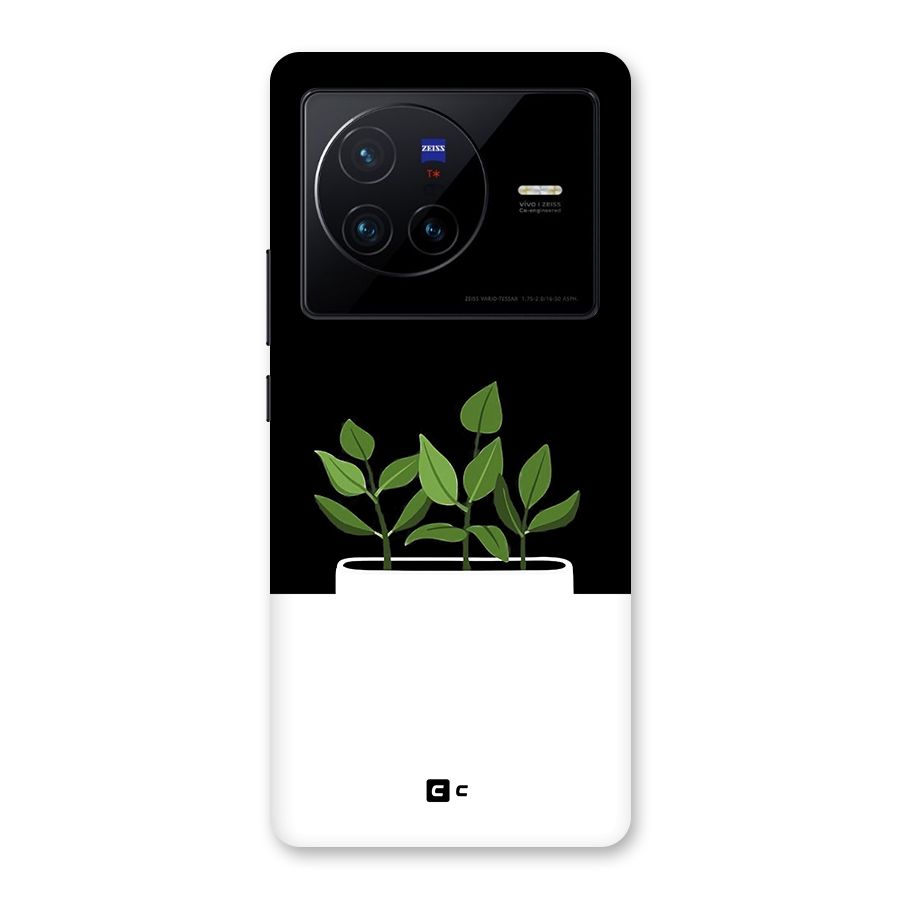 Beautiful Plant Pot Minimalistic Back Case for Vivo X80
