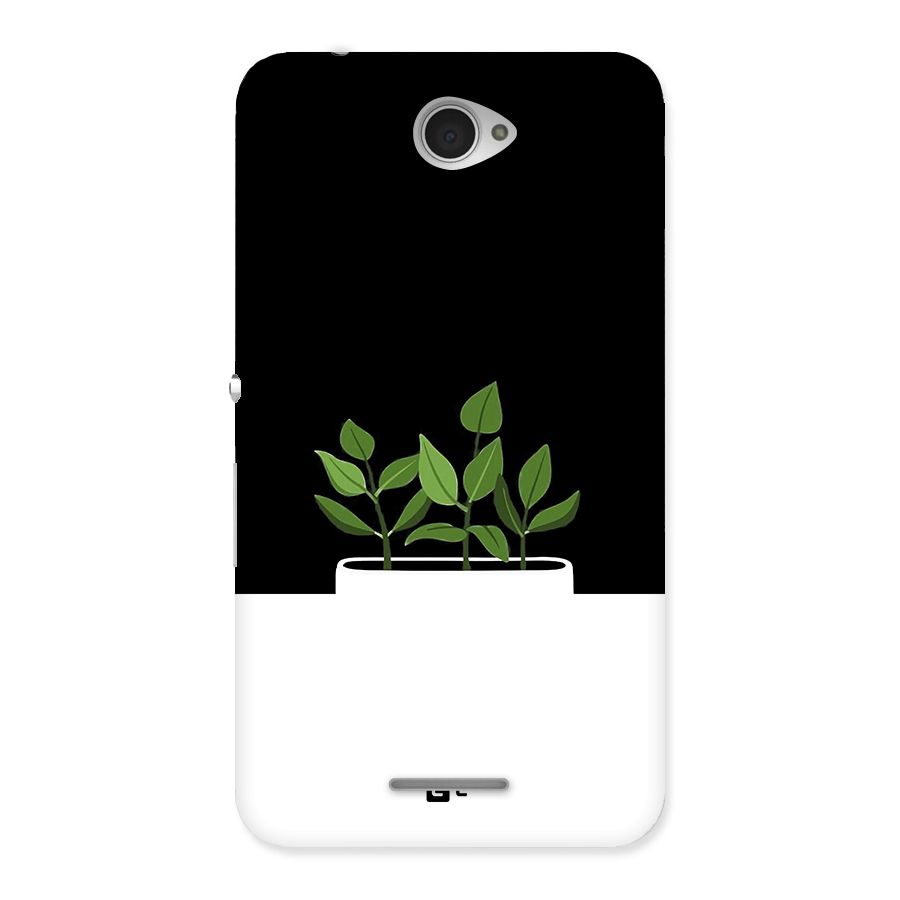 Beautiful Plant Pot Minimalistic Back Case for Xperia E4