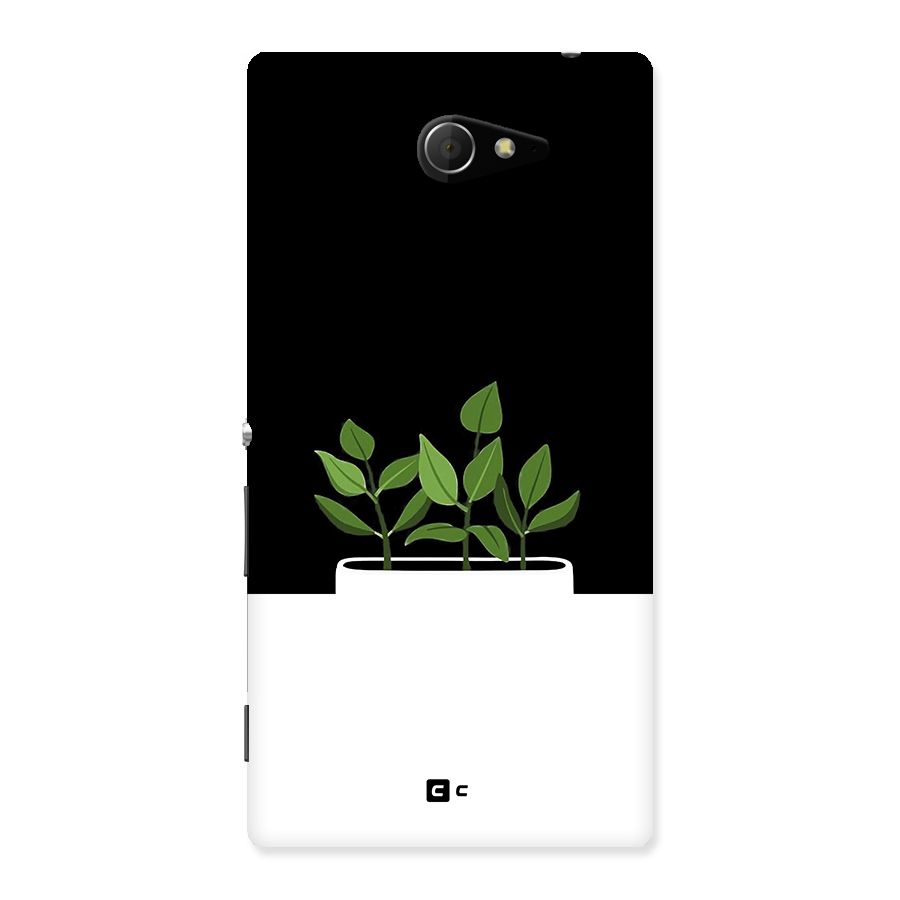 Beautiful Plant Pot Minimalistic Back Case for Xperia M2