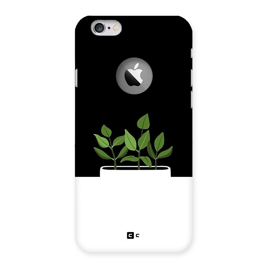 Beautiful Plant Pot Minimalistic Back Case for iPhone 6 Logo Cut