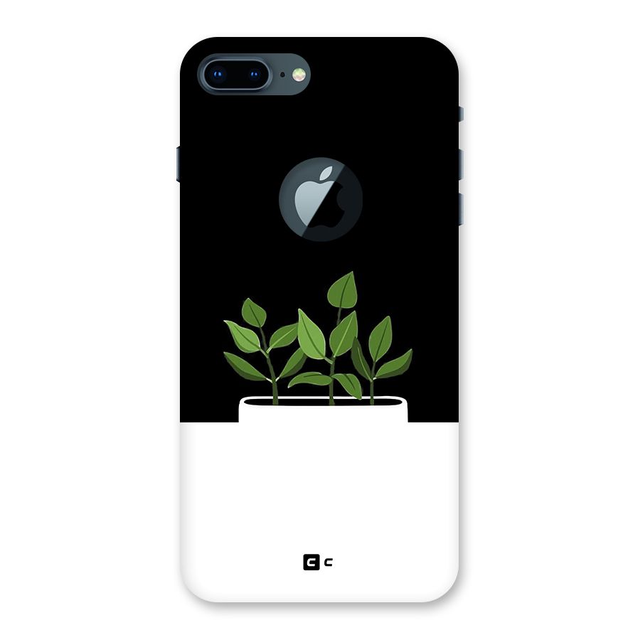 Beautiful Plant Pot Minimalistic Back Case for iPhone 7 Plus Logo Cut