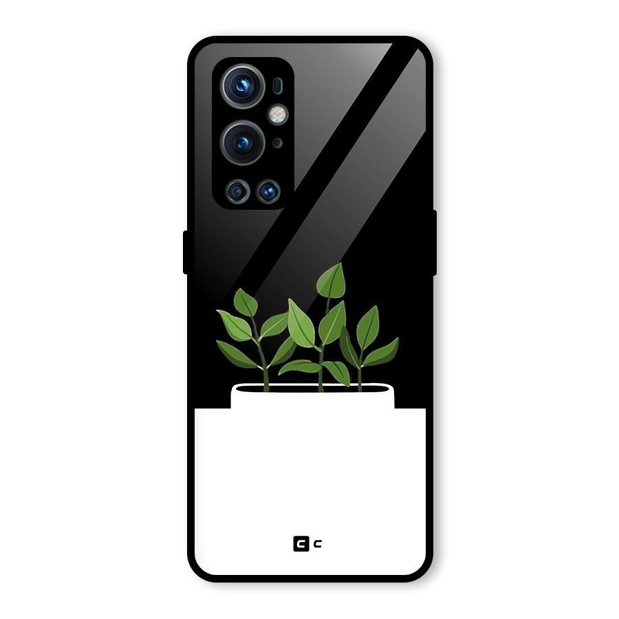 Beautiful Plant Pot Minimalistic Glass Back Case for OnePlus 9 Pro