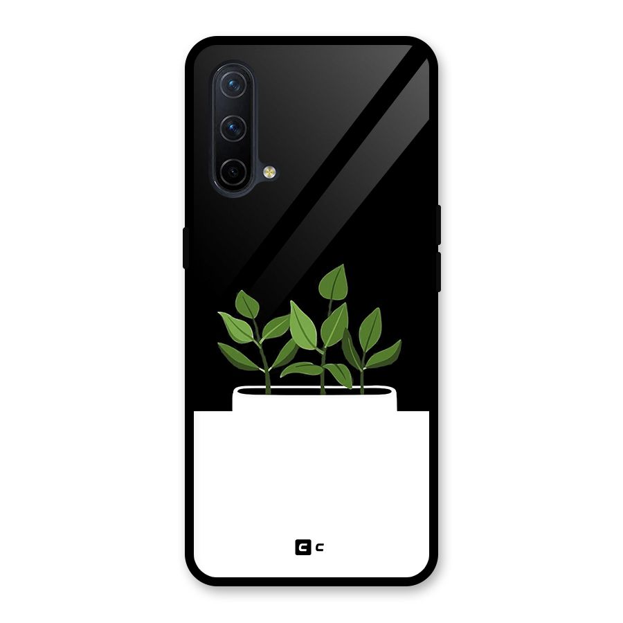 Beautiful Plant Pot Minimalistic Glass Back Case for OnePlus Nord CE 5G